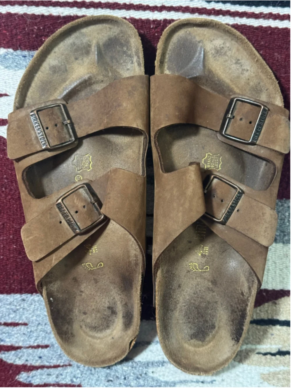 Birkenstock Arizona Brown Leather Sandals EU 44 US Men 11-11.5 Germany